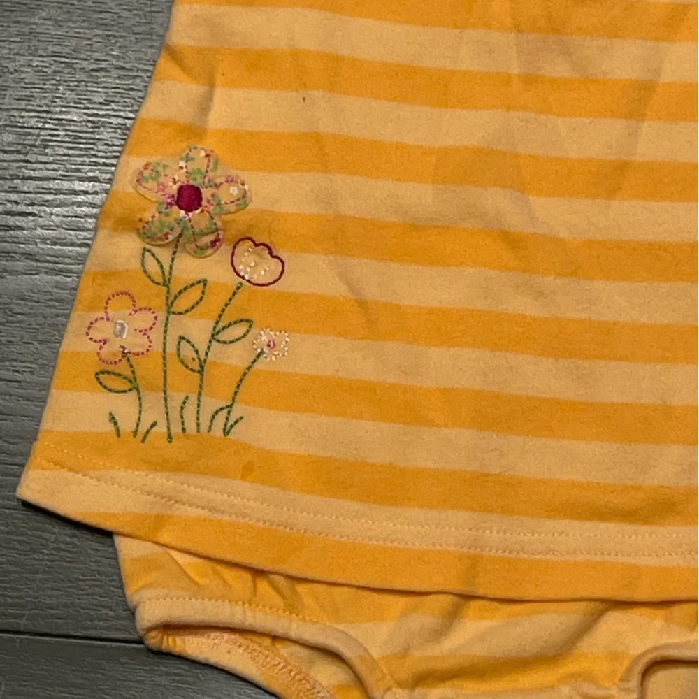 Carters Baby Girl 0-3 Months Orange One Piece NWOT